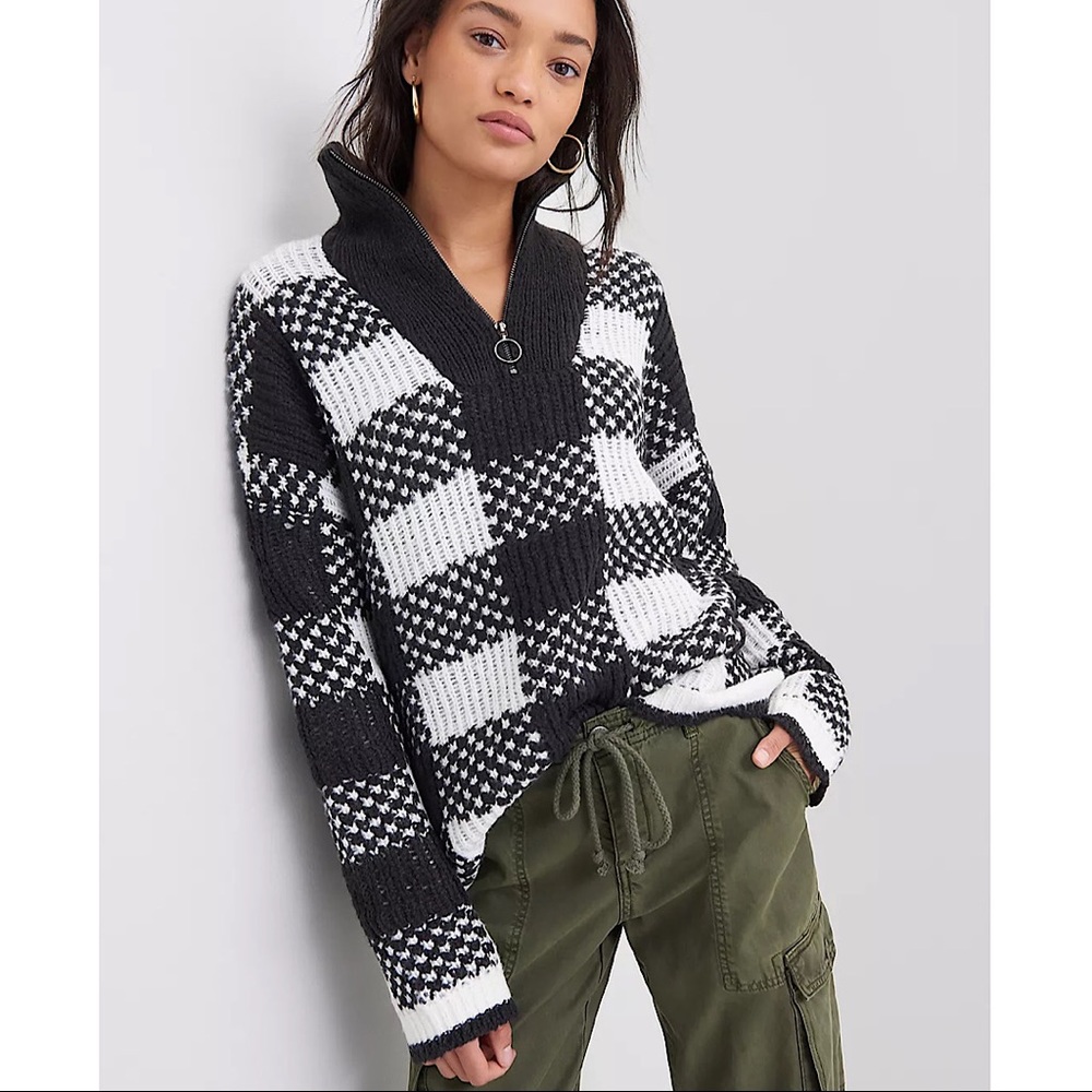 Anthropologie Pavla Quarter-Zip Sweater S